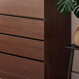 23.5" X 16" Vertical Storage Chest Modern Wood Storage Chest in White and Brown Clearhalo 'Bedroom Furniture' 'Dressers & Chests' 'dressers_chests' 'furn' 'furn_dressers_chests' 'Furniture' 5497436