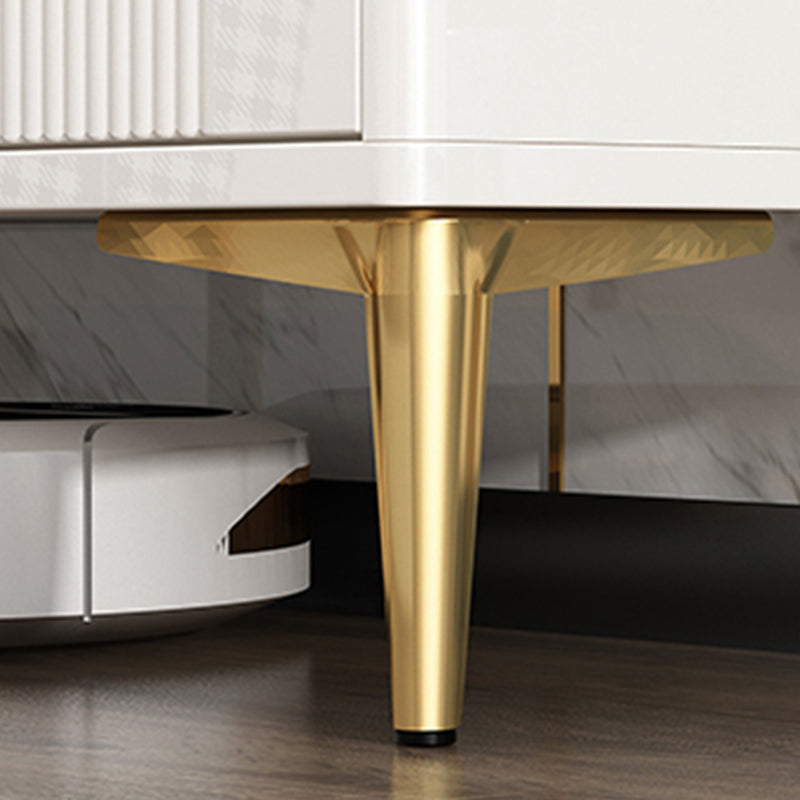 Coffre de rangement de rangement de style glamour coffre de rangement en bois avec poignée noire / or