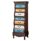 Traditional Style Lingerie Chest Vertical Wooden Storage Chest with 7 Drawers Brown Clearhalo 'Bedroom Furniture' 'Dressers & Chests' 'dressers_chests' 'furn' 'furn_dressers_chests' 'Furniture' 5497546