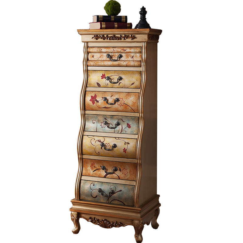 Traditional Style Lingerie Chest Vertical Wooden Storage Chest with 7 Drawers Clearhalo 'Bedroom Furniture' 'Dressers & Chests' 'dressers_chests' 'furn' 'furn_dressers_chests' 'Furniture' 5497549