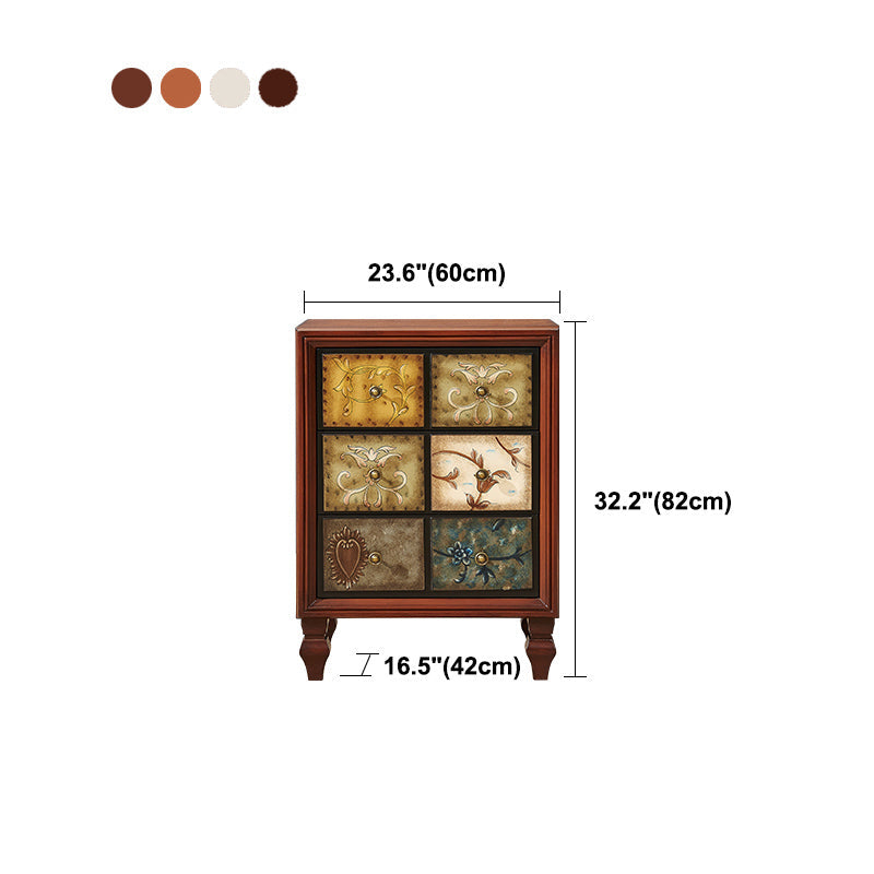 Traditionele stijl lingerie borst verticale houten opbergkast met 3 / 4/5 laden