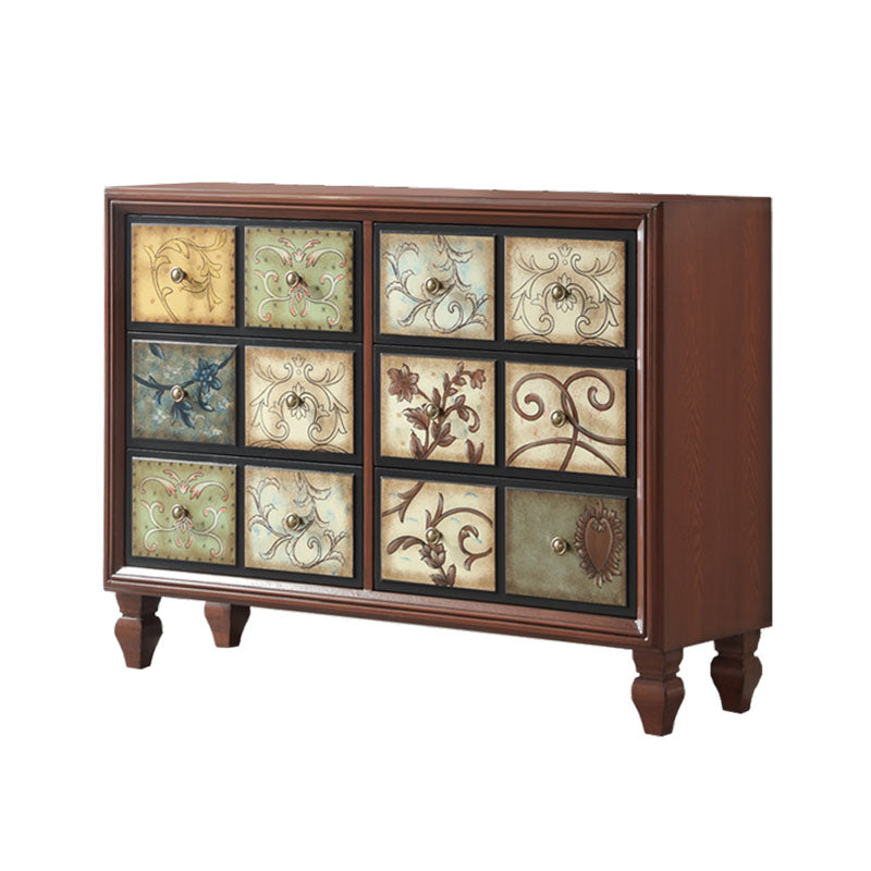 Witte en bruine borst Traditionele stijl houten opbergkist voor slaapkamer