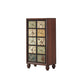 White and Brown Chest Traditional Style Wooden Storage Chest for Bedroom