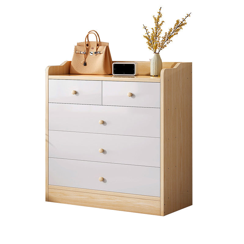 Bedside Storage Chest Dresser Modern Style Wooden Storage Chest for Bedroom