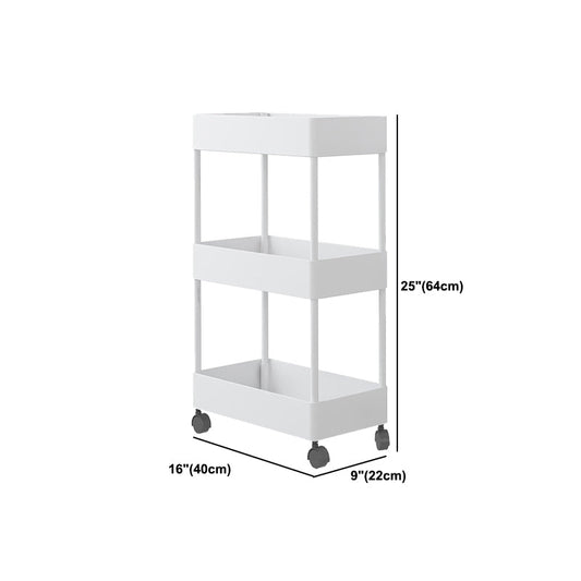 Modern Plastic Bookcase, White, Bookshelf for Any Room, 16" L