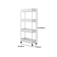 Modern Plastic Bookcase, White, Bookshelf for Any Room, 16" L