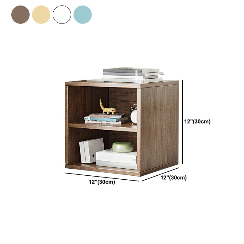 Scandinavian Standard Book Shelf 11.8" W Wood Bookcase for Home