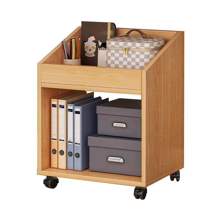 Estantería de madera, estantería contemporánea de múltiples niveles para dormitorio