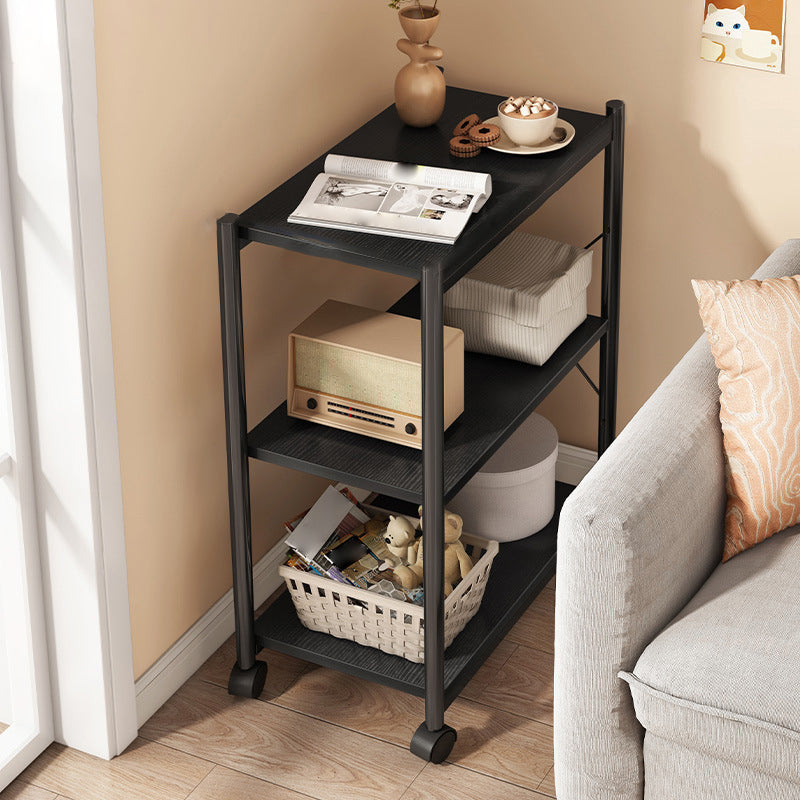 Estantería de madera, estantería contemporánea de múltiples niveles para dormitorio