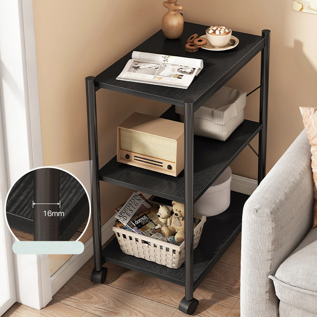 Estantería de madera, estantería contemporánea de múltiples niveles para dormitorio