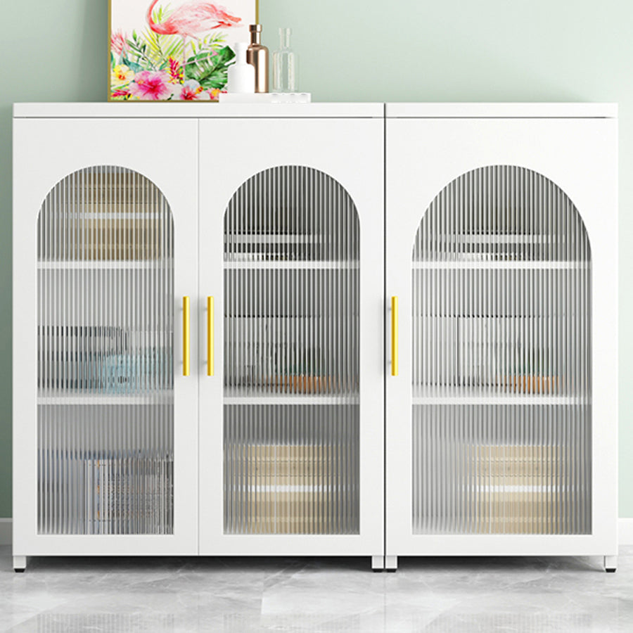 Libreria moderna in acciaio, scaffale per la porta chiusa in vetro per qualsiasi stanza