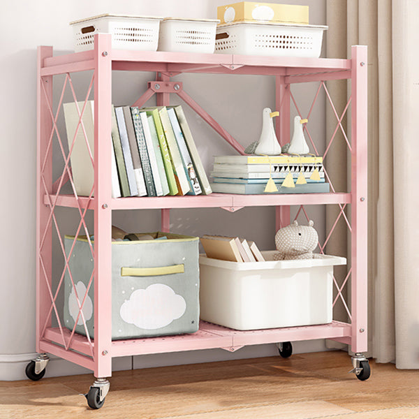 Libreria moderna in metallo, libreria geometrica aperta per qualsiasi stanza