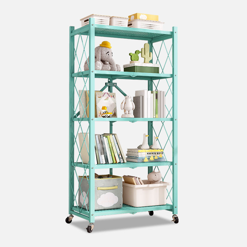 Libreria moderna in metallo, libreria geometrica aperta per qualsiasi stanza