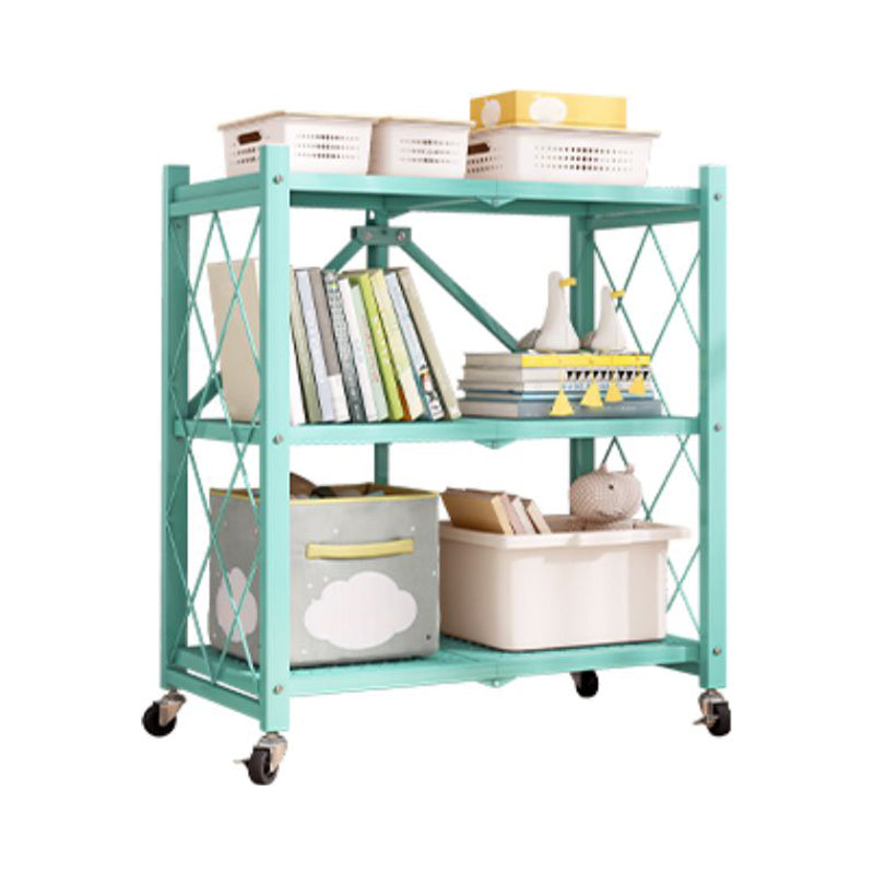 Libreria moderna in metallo, libreria geometrica aperta per qualsiasi stanza