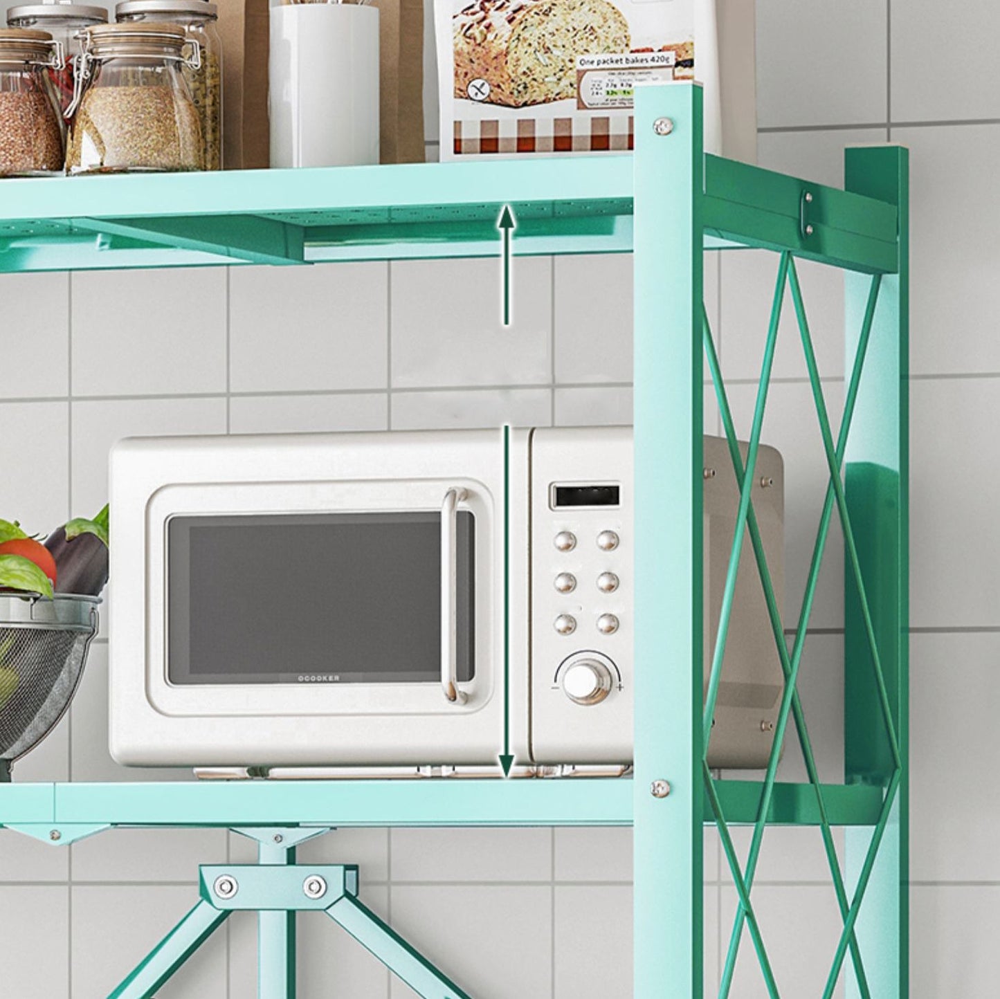 Libreria moderna in metallo, libreria geometrica aperta per qualsiasi stanza