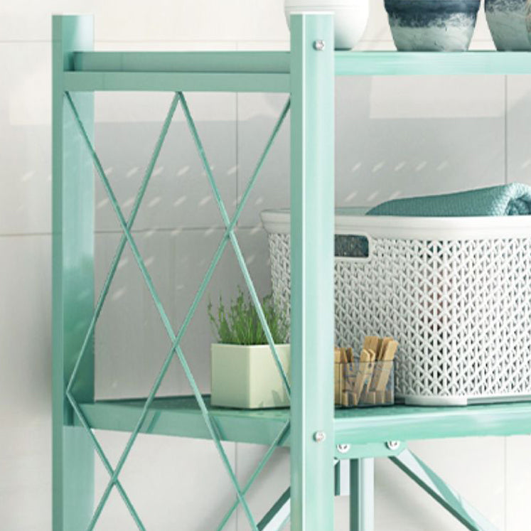 Libreria moderna in metallo, libreria geometrica aperta per qualsiasi stanza