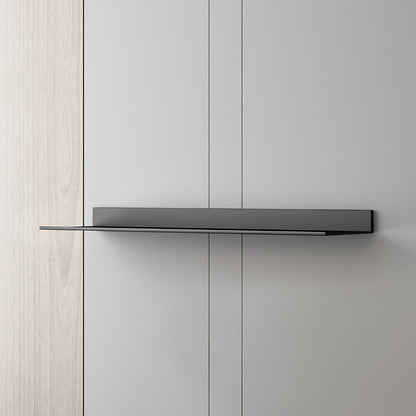 Metal Bookshelf Wall Mounted Contemporary Bookcase for Home Office Black Clearhalo 'Bookcases' 'furn' 'furn_bookcases' 'Furniture' 'Office Furniture' 5497999