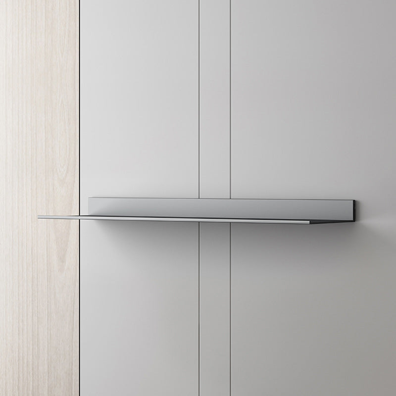 Metal Bookshelf Wall Mounted Contemporary Bookcase for Home Office Grey Clearhalo 'Bookcases' 'furn' 'furn_bookcases' 'Furniture' 'Office Furniture' 5498000