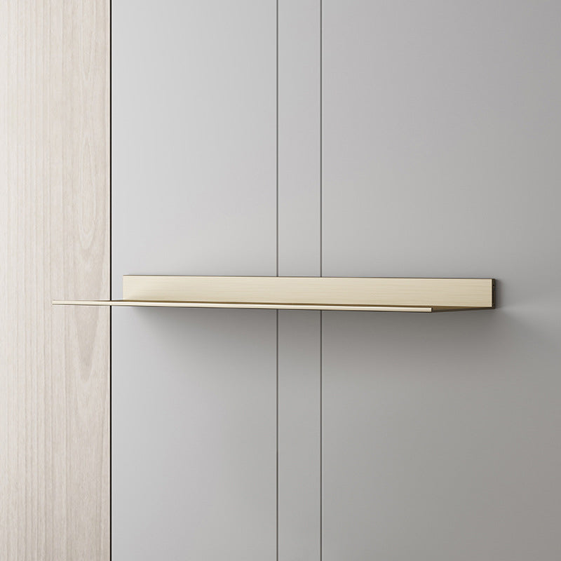 Metal Bookshelf Wall Mounted Contemporary Bookcase for Home Office Gold Clearhalo 'Bookcases' 'furn' 'furn_bookcases' 'Furniture' 'Office Furniture' 5498002