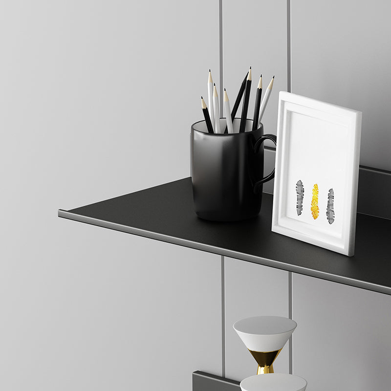 Metal Bookshelf Wall Mounted Contemporary Bookcase for Home Office Clearhalo 'Bookcases' 'furn' 'furn_bookcases' 'Furniture' 'Office Furniture' 5498003