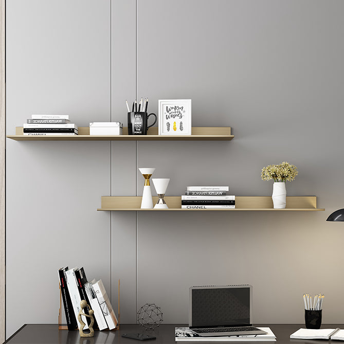 Metal Bookshelf Wall Mounted Contemporary Bookcase for Home Office Clearhalo 'Bookcases' 'furn' 'furn_bookcases' 'Furniture' 'Office Furniture' 5498011