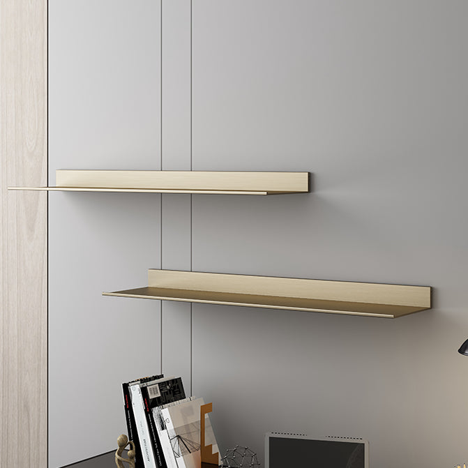 Metal Bookshelf Wall Mounted Contemporary Bookcase for Home Office Clearhalo 'Bookcases' 'furn' 'furn_bookcases' 'Furniture' 'Office Furniture' 5498012