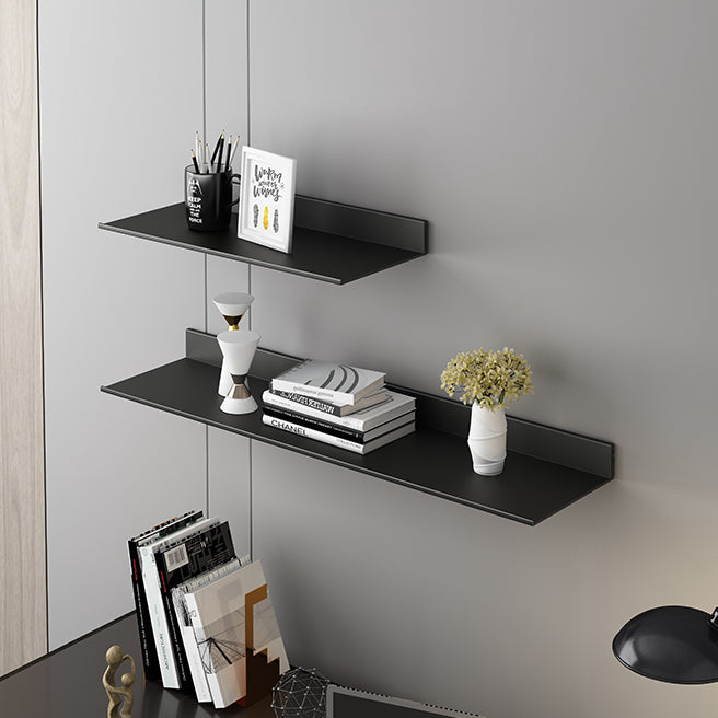 Metal Bookshelf Wall Mounted Contemporary Bookcase for Home Office Clearhalo 'Bookcases' 'furn' 'furn_bookcases' 'Furniture' 'Office Furniture' 5498015
