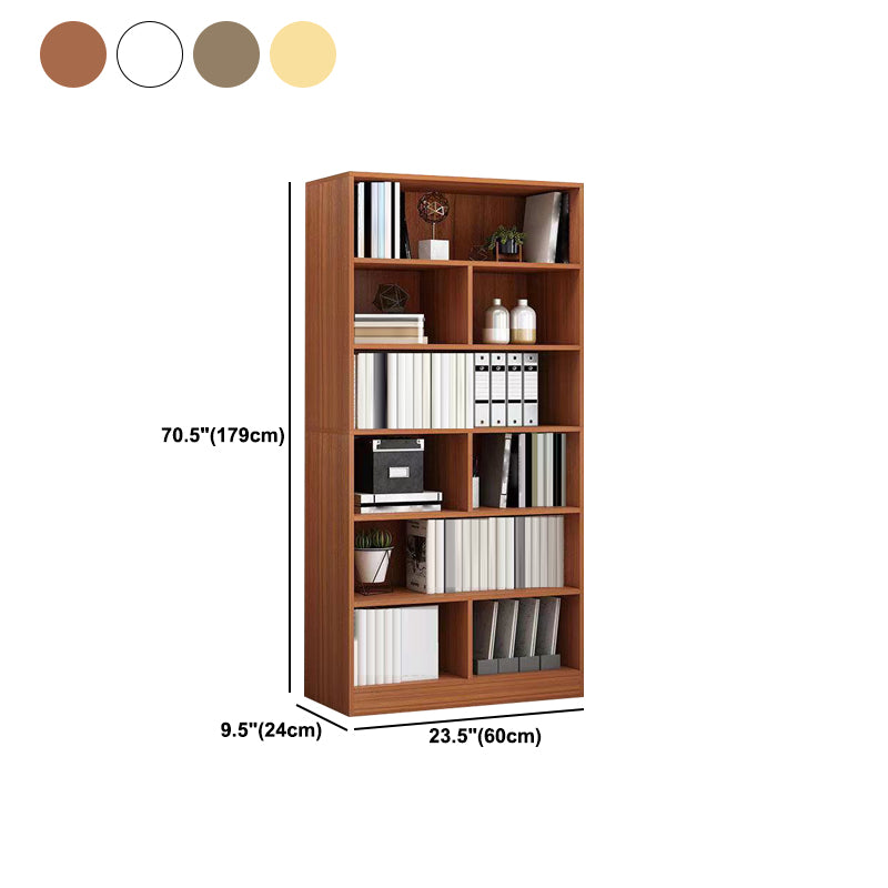 Closed Wooden Bookcase Modern Home Bedroom Living Room Standard Bookshelf