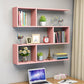 Modern Artificial Wood Bookcase, Geometric Bookshelf for Any Room