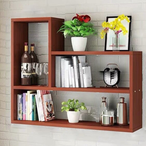 Modern Floating Book Shelf Wall Mounted Manufactured Wood Bookcase Clearhalo 'Bookcases' 'furn' 'furn_bookcases' 'Furniture' 'Office Furniture' 5498057