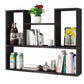 Modern Floating Book Shelf Wall Mounted Manufactured Wood Bookcase Black Clearhalo 'Bookcases' 'furn' 'furn_bookcases' 'Furniture' 'Office Furniture' 5498058
