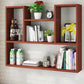 Modern Floating Book Shelf Wall Mounted Manufactured Wood Bookcase Clearhalo 'Bookcases' 'furn' 'furn_bookcases' 'Furniture' 'Office Furniture' 5498059