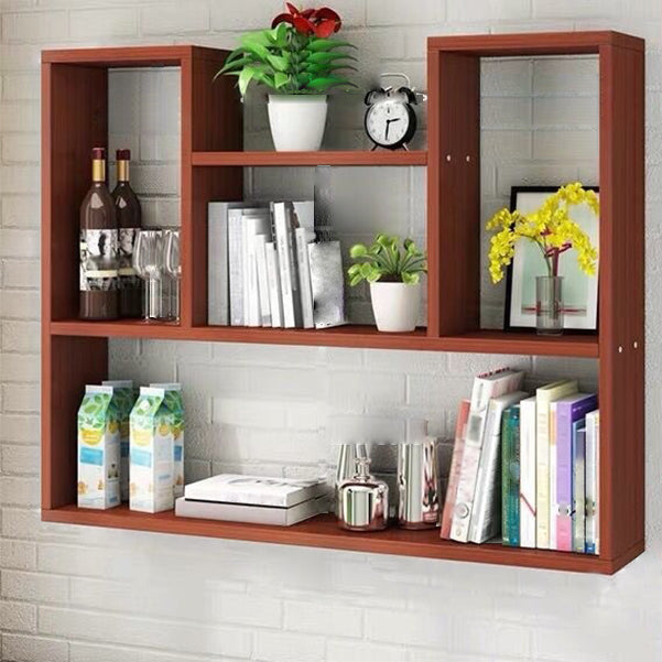 Modern Floating Book Shelf Wall Mounted Manufactured Wood Bookcase Clearhalo 'Bookcases' 'furn' 'furn_bookcases' 'Furniture' 'Office Furniture' 5498059