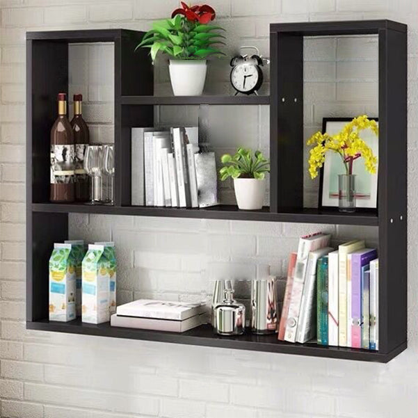 Modern Floating Book Shelf Wall Mounted Manufactured Wood Bookcase Clearhalo 'Bookcases' 'furn' 'furn_bookcases' 'Furniture' 'Office Furniture' 5498064