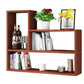Modern Floating Book Shelf Wall Mounted Manufactured Wood Bookcase 31.5"L x 5.9"W x 23.6"H Walnut Clearhalo 'Bookcases' 'furn' 'furn_bookcases' 'Furniture' 'Office Furniture' 5498065
