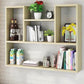 Modern Floating Book Shelf Wall Mounted Manufactured Wood Bookcase Beige Clearhalo 'Bookcases' 'furn' 'furn_bookcases' 'Furniture' 'Office Furniture' 5498067