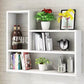 Modern Floating Book Shelf Wall Mounted Manufactured Wood Bookcase 31.5"L x 5.9"W x 23.6"H White Clearhalo 'Bookcases' 'furn' 'furn_bookcases' 'Furniture' 'Office Furniture' 5498074
