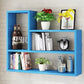 Modern Floating Book Shelf Wall Mounted Manufactured Wood Bookcase 31.5"L x 5.9"W x 23.6"H Blue Clearhalo 'Bookcases' 'furn' 'furn_bookcases' 'Furniture' 'Office Furniture' 5498076