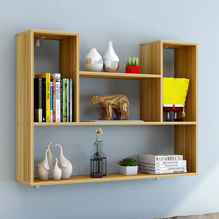 Modern Floating Book Shelf Wall Mounted Manufactured Wood Bookcase Clearhalo 'Bookcases' 'furn' 'furn_bookcases' 'Furniture' 'Office Furniture' 5498086