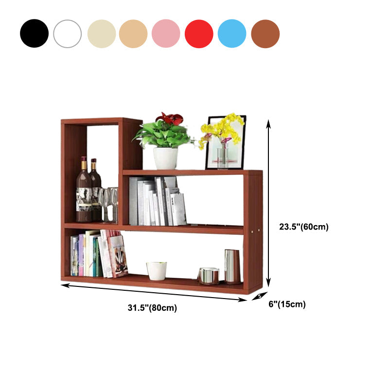 Modern Floating Book Shelf Wall Mounted Manufactured Wood Bookcase Clearhalo 'Bookcases' 'furn' 'furn_bookcases' 'Furniture' 'Office Furniture' 5498087