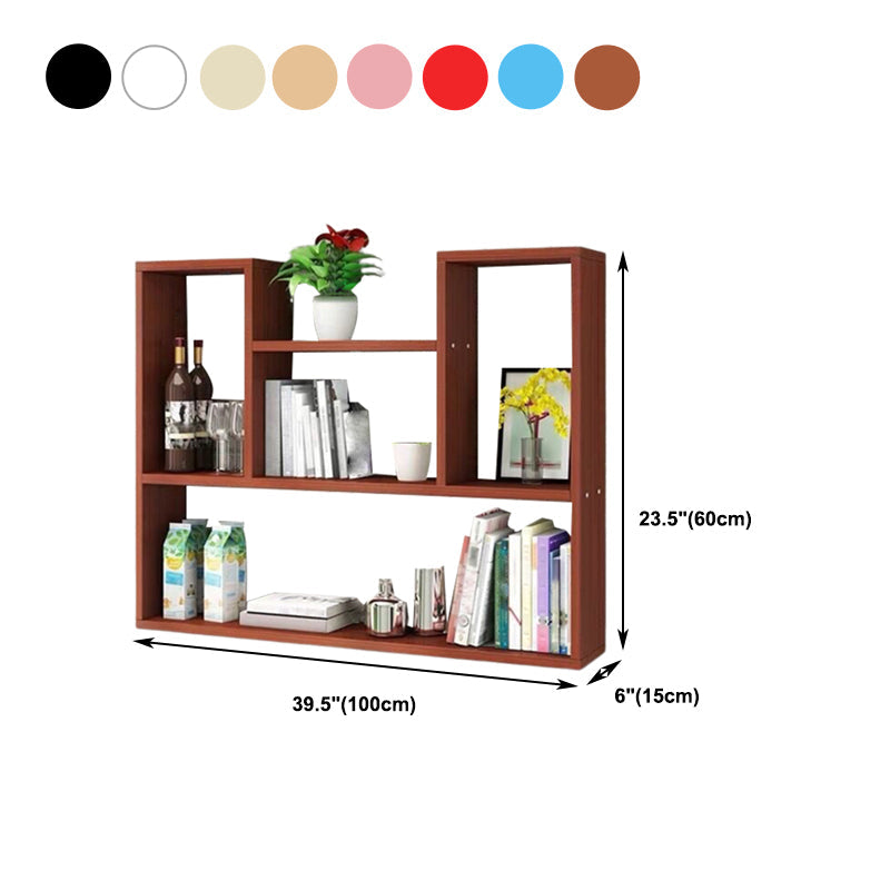 Modern Floating Book Shelf Wall Mounted Manufactured Wood Bookcase Clearhalo 'Bookcases' 'furn' 'furn_bookcases' 'Furniture' 'Office Furniture' 5498088