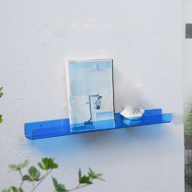 Libreria di archiviazione montata a parete acrilica 23,5 "l moderna libreria per casa