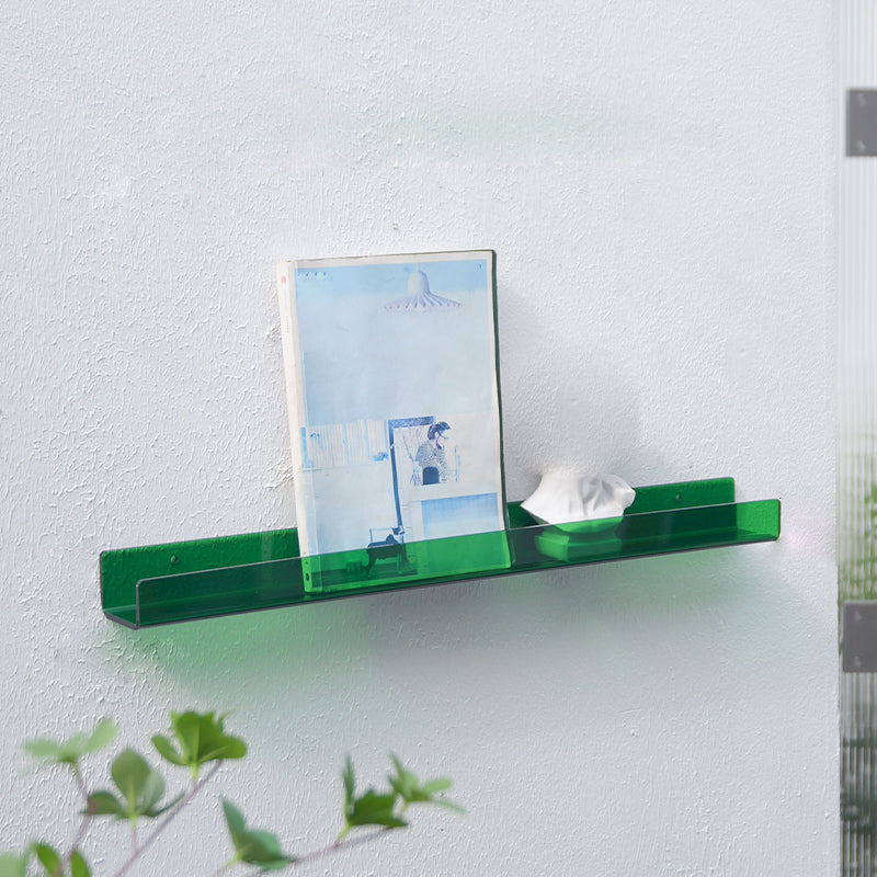 Libreria di archiviazione montata a parete acrilica 23,5 "l moderna libreria per casa