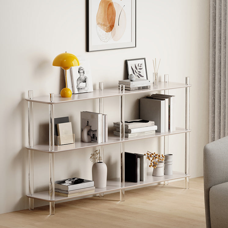 Acrylic Frame Bookshelf Open Storage Scandinavian Etagere Bookcase Clearhalo 'Bookcases' 'furn' 'furn_bookcases' 'Furniture' 'Office Furniture' 5498195