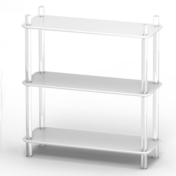 Acrylic Frame Bookshelf Open Storage Scandinavian Etagere Bookcase 30.7"L x 11.8"W x 34.6"H Clearhalo 'Bookcases' 'furn' 'furn_bookcases' 'Furniture' 'Office Furniture' 5498196