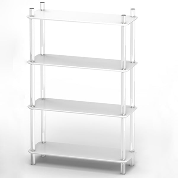 Acrylic Frame Bookshelf Open Storage Scandinavian Etagere Bookcase 30.7"L x 11.8"W x 47.6"H Clearhalo 'Bookcases' 'furn' 'furn_bookcases' 'Furniture' 'Office Furniture' 5498197