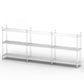 Acrylic Frame Bookshelf Open Storage Scandinavian Etagere Bookcase 85.8"L x 11.8"W x 34.6"H Clearhalo 'Bookcases' 'furn' 'furn_bookcases' 'Furniture' 'Office Furniture' 5498199