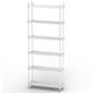 Acrylic Frame Bookshelf Open Storage Scandinavian Etagere Bookcase 30.7"L x 11.8"W x 75.2"H Clearhalo 'Bookcases' 'furn' 'furn_bookcases' 'Furniture' 'Office Furniture' 5498206
