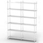 Acrylic Frame Bookshelf Open Storage Scandinavian Etagere Bookcase 58.3"L x 11.8"W x 75.2"H Clearhalo 'Bookcases' 'furn' 'furn_bookcases' 'Furniture' 'Office Furniture' 5498207