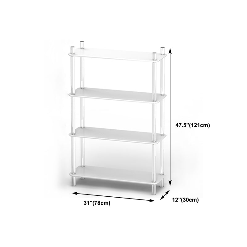 Acrylic Frame Bookshelf Open Storage Scandinavian Etagere Bookcase Clearhalo 'Bookcases' 'furn' 'furn_bookcases' 'Furniture' 'Office Furniture' 5498209